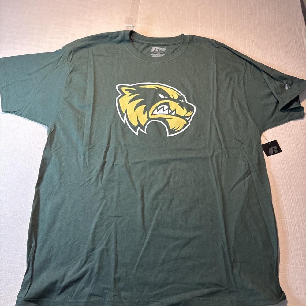 UVU Wolverines T-shirt Hunter Green‎ 2XL by Russell NEW